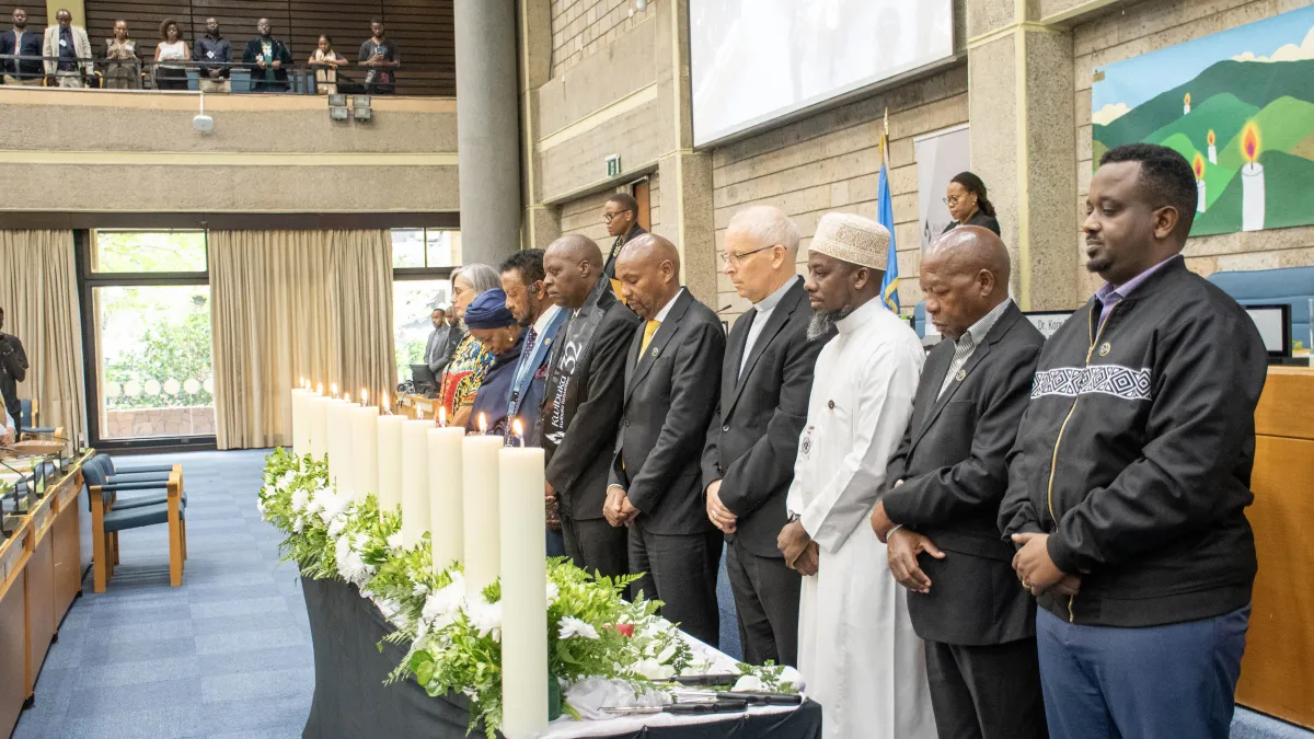 Candle Lighting during the Commemoration of the International Day of Reflection on the 1994 Genocide against the Tutsi in Rwanda.