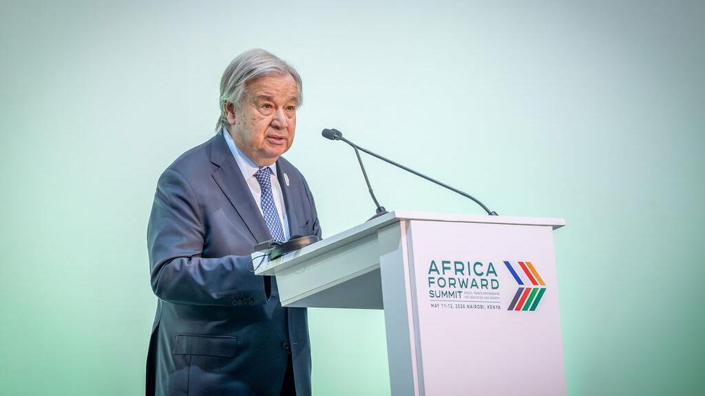 UN Secretary General speaking at the Africa Forward Summit