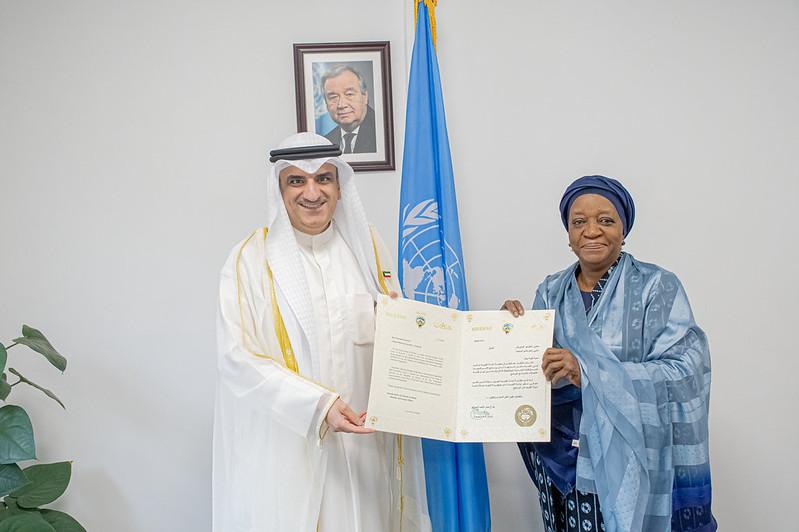 Kuwait PR presenting credentials